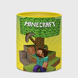 Кружка 3D Minecraft Tree, цвет: 3D-белый + желтый — фото 2