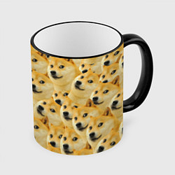 Кружка 3D Doge, цвет: 3D-черный кант