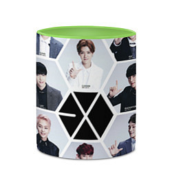 Кружка 3D EXO Boys, цвет: 3D-белый + светло-зеленый — фото 2