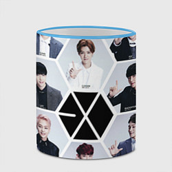 Кружка 3D EXO Boys, цвет: 3D-небесно-голубой кант — фото 2