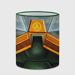Кружка 3D Gordon Freeman: Costume, цвет: 3D-зеленый кант — фото 2