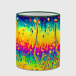 Кружка 3D Tie dye, цвет: 3D-зеленый кант — фото 2