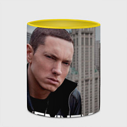 Кружка 3D Eminem: It's Rap, цвет: 3D-белый + желтый — фото 2