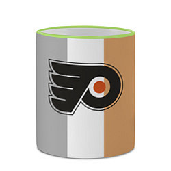 Кружка 3D Philadelphia Flyers, цвет: 3D-светло-зеленый кант — фото 2
