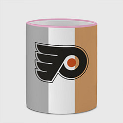 Кружка 3D Philadelphia Flyers, цвет: 3D-розовый кант — фото 2
