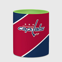 Кружка 3D Washington capitals, цвет: 3D-белый + светло-зеленый — фото 2