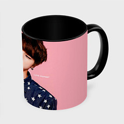 Кружка 3D BTS: Love Me, цвет: 3D-белый + черный