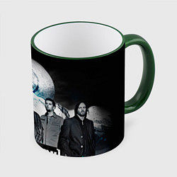 Кружка 3D Linkin Park: Moon, цвет: 3D-зеленый кант