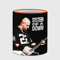 Кружка 3D System of a Down, цвет: 3D-оранжевый кант — фото 2