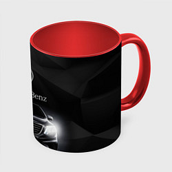 Кружка 3D Mercedes, цвет: 3D-белый + красный
