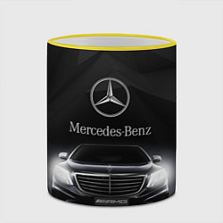 Кружка 3D Mercedes, цвет: 3D-желтый кант — фото 2
