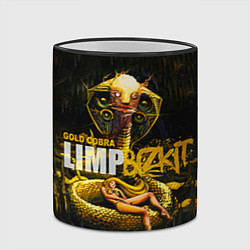 Кружка 3D Gold Cobra: Limp Bizkit, цвет: 3D-черный кант — фото 2
