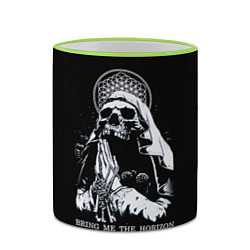 Кружка 3D BMTH: Skull Pray, цвет: 3D-светло-зеленый кант — фото 2