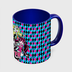 Кружка 3D Monster High, цвет: 3D-белый + синий