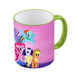 Кружка 3D My Little Pony, цвет: 3D-светло-зеленый кант
