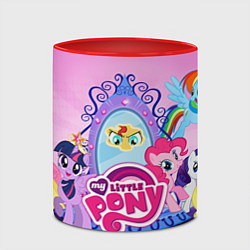 Кружка 3D My Little Pony, цвет: 3D-белый + красный — фото 2