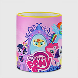 Кружка 3D My Little Pony, цвет: 3D-желтый кант — фото 2