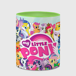 Кружка 3D My Little Pony, цвет: 3D-белый + светло-зеленый — фото 2