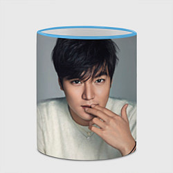 Кружка 3D Lee Min Ho, цвет: 3D-небесно-голубой кант — фото 2