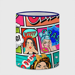 Кружка 3D POP ART, цвет: 3D-синий кант — фото 2