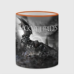 Кружка 3D Black Veil Brides: Faithless, цвет: 3D-оранжевый кант — фото 2
