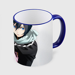 Кружка 3D Бездомный бог, цвет: 3D-синий кант