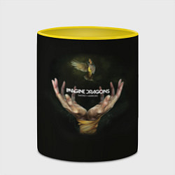 Кружка 3D Imagine Dragons: Smoke + Mirrors, цвет: 3D-белый + желтый — фото 2