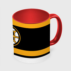 Кружка 3D Boston Bruins, цвет: 3D-белый + красный