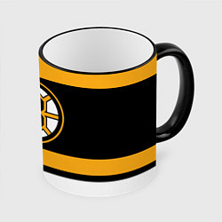 Кружка 3D Boston Bruins цвета 3D-черный кант — фото 1