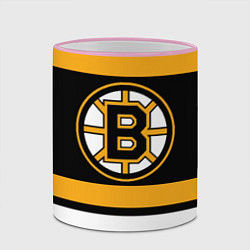 Кружка 3D Boston Bruins, цвет: 3D-розовый кант — фото 2