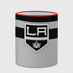 Кружка 3D Los Angeles Kings, цвет: 3D-красный кант — фото 2