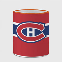 Кружка 3D Montreal Canadiens, цвет: 3D-оранжевый кант — фото 2