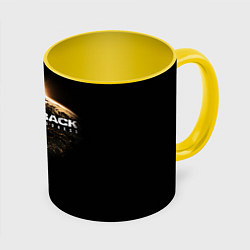 Кружка 3D Nickelback: No fixed address, цвет: 3D-белый + желтый