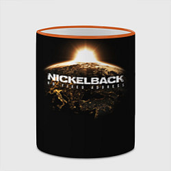 Кружка 3D Nickelback: No fixed address, цвет: 3D-оранжевый кант — фото 2