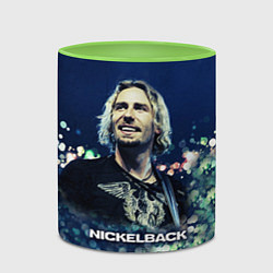 Кружка 3D Nickelback: Chad Kroeger, цвет: 3D-белый + светло-зеленый — фото 2