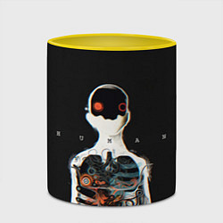 Кружка 3D Three Days Grace: Skeleton, цвет: 3D-белый + желтый — фото 2
