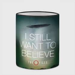 Кружка 3D I still want to believe, цвет: 3D-черный кант — фото 2