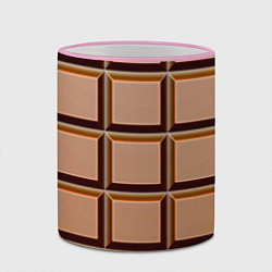 Кружка 3D Шоколад, цвет: 3D-розовый кант — фото 2