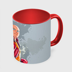 Кружка 3D One Punch Man Fist, цвет: 3D-белый + красный