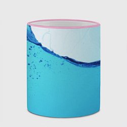 Кружка 3D Вода, цвет: 3D-розовый кант — фото 2
