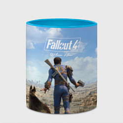 Кружка 3D Fallout 4: Welcome Home, цвет: 3D-белый + небесно-голубой — фото 2