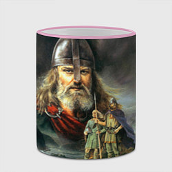 Кружка 3D Богатырь Руси, цвет: 3D-розовый кант — фото 2