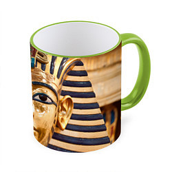 Кружка 3D Фараон, цвет: 3D-светло-зеленый кант