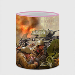 Кружка 3D День победы, цвет: 3D-розовый кант — фото 2