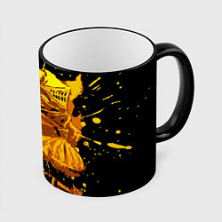 Кружка 3D Dark Souls: Gold Knight, цвет: 3D-черный кант