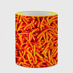 Кружка 3D Морковь, цвет: 3D-желтый кант — фото 2