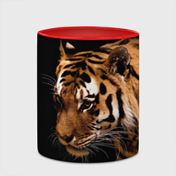 Кружка 3D Тигрица, цвет: 3D-белый + красный — фото 2