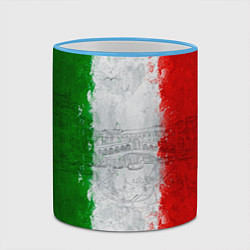 Кружка 3D Italian, цвет: 3D-небесно-голубой кант — фото 2