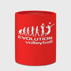 Кружка 3D Волейбол 23, цвет: 3D-белый + красный — фото 2
