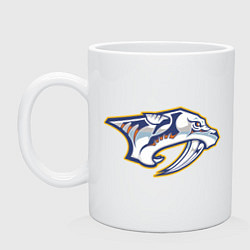 Кружка керамическая Nashville Predators, цвет: белый